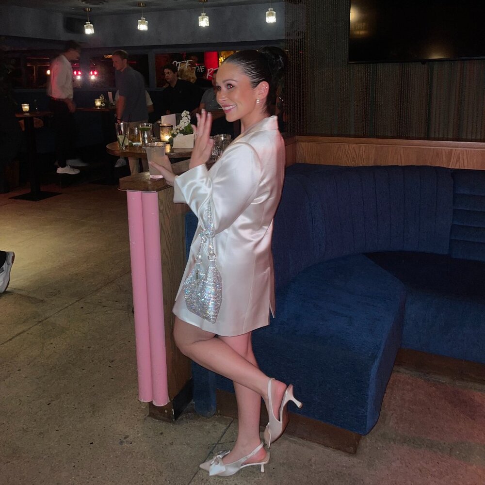 The Vienna Satin Blazer by Mare Mare